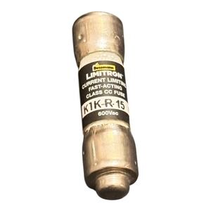 Bussmann KTK-R-15 Limitron Fuses 15A 600V Fast Acting Class CC 10-Pack New Open‎